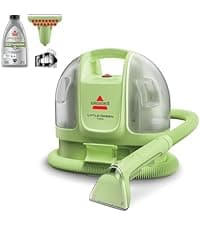 BISSELL Little Green Mini Portable Carpet and Upholstery Deep Cleaner, Car/Auto Detailer, with HydroRinse Self-Cleaning Tool and 4" Tough Stain Tool, Tea Green, 4075