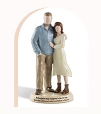 Dad Gifts from Daughter: Best Fathers Day Birthday Ideas for Dads Father of The Bride Gifts for Wedding Girl Dad Figurines Statue