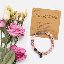 Sweet 16 Gifts for Girls - 16 Year Old Girl Gifts - Happy 16th Birthday Party Decorations for Girls Pink - 11 Pieces Unique Sweet Sixteen Gift for Teen Girl, Daughter, Niece, Granddaughter