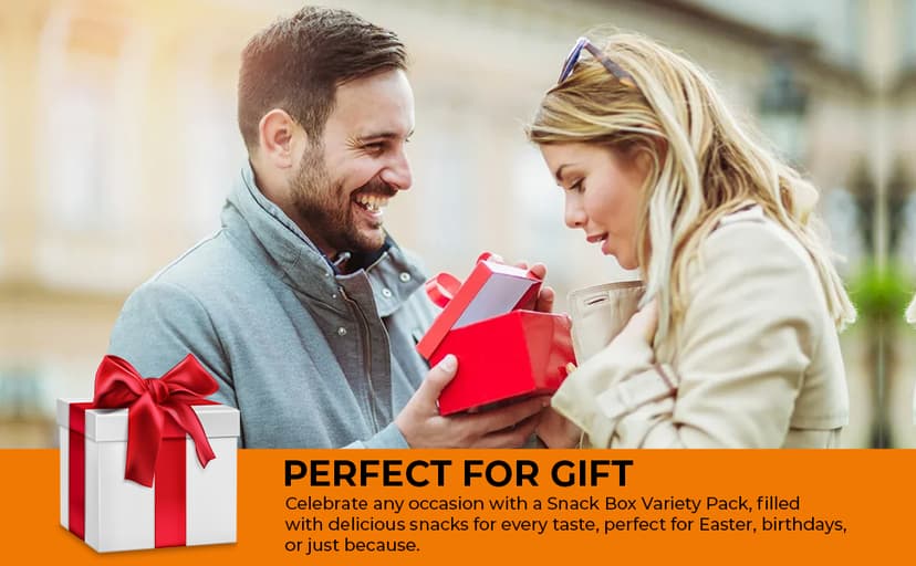 Halloween Snacks Variety Pack for Adults, Kids & Teens (40 Count) - Snack Box Variety Pack with Chips, Cookies & Bars, Halloween Care Package for College Students, Office Treats, Birthdays & Travel