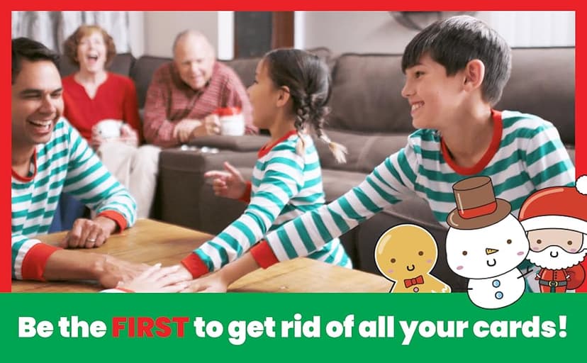 Santa Cookie Elf Candy Snowman Card Game – by Taco Cat Goat Cheese Pizza – Holiday Party Card Game – Great Stocking Stuffer – Fun for Kids, Teens, Adults and Family - 10 Min Ages 7+