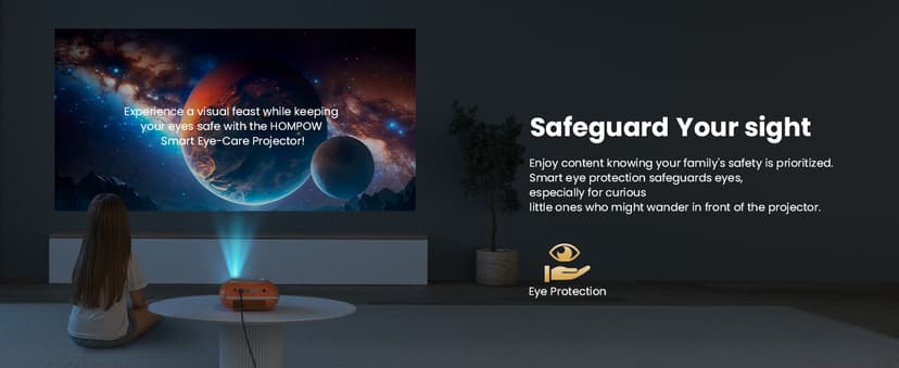 Mini Projector with Two -Way Bluetooth, Portable Projector for Home Theater Use, Support 1080P for Outdoor Projector/Movie Projector Compatible with HDMI, USB, Laptop, TV Stick (Orange)