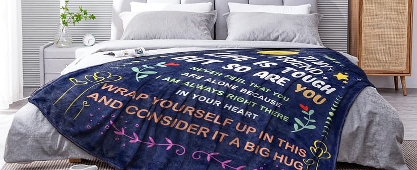 Niyewsor Best Friend Birthday Gifts for Women, Friendship Gifts for Women, Soul Sister, BBF, Bestie, Gift for Friends Female, to My Friend Blanket, 60"x50"