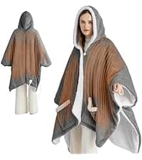 Bedsure Heated Blanket Throw Blanket - Fast Heating Electric Blanket, Soft Flannel Heated Throw with 4 Time Settings, 6 Heating Settings, Warm Gifts for Grandma Grandpa (50x60 inches, Dark Grey)