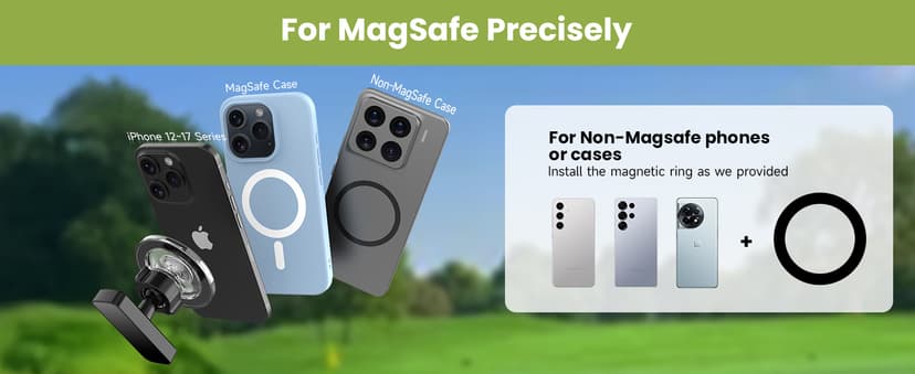 Stocking Stuffers Gifts for Men Dad Him, Magnetic Golf Cart Phone Holder, 360° Rotation Golf Accessories for Mens Gifts, Mens Stocking Stuffers 2025, White Elephant Gifts for Grandpa Papa Husband