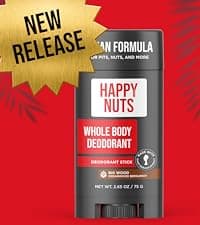 HAPPY NUTS Comfort Cream Deodorant For Men: Anti-Chafing Sweat Defense, Odor Control, Aluminum-Free Mens Deodorant & Travel Essential for Men's Private Parts 3.4 fl oz (Original)