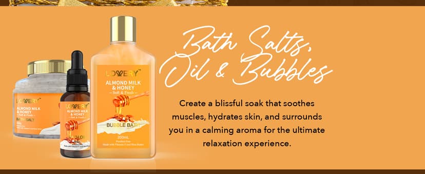 Gifts for Women Gift Basket for Women - 10 Pc Almond Milk & Honey Beauty & Personal Care Set - Home Bath Pampering Package for Relaxing - Spa Self Care Kit - Thank You, Birthday, Mom, Anniversary Gift