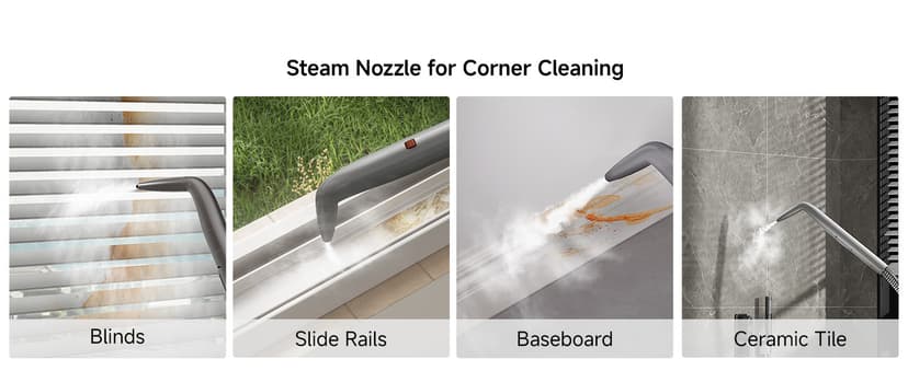 uwant Portable Carpet Cleaner with Steam& Heating System 18Kpa Powerful Suction Carpet Cleaner with 4 Cleaning Tools& Solution 2 in 1 Upholstery Cleaner Steam Cleaner for Pets, Car