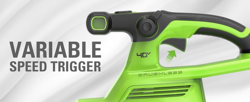 Greenworks 40V (230 MPH / 505 CFM) Cordless Brushless Leaf Blower/Vacuum with Bag, High Power, Lightweight & Quiet for Yard Debris Cleanup, Includes 5.0Ah Battery & Charger