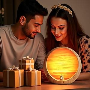 mamre Golden Sunset Lamp Gifts Idea Anniversary Valentine’s Birthday Mother's Day Gifts Home Decoration Unique Table Lamp Gift