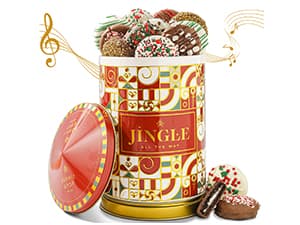 Christmas Gift Basket- Gourmet Food Gifts - Plays Music - Holiday Chocolate and Candy, Sweets and Snacks- Nutcracker Suite- Bonnie and Pop