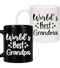 Breezy Valley Grandparents Gifts from Grandkids, Christmas Gifts for Grandma Grandpa from Grandson Granddaughter - Best Gift for Grandmother Grandfather, Happy Birthday Gift Grandparents Coffee Mug