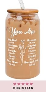 Gifts for Wife from Husband - Wedding Anniversary for Women, Birthday, Mothers Day, Christmas Wife Gifts for Her - Romantic Love Gift for Her - 16 Oz Can Glass