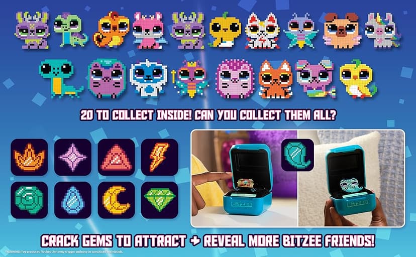 Bitzee, Magicals with 20 Interactive Characters Inside, Reacts to Touch, Digital Pet Gifts & Stocking Stuffers for Kids