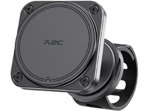 A2C Alloy Magnetic Golf Cart Phone Holder Compatible with MagSafe iPhone 16 Pro Max Plus 15 14 13 12 Mini Fits EZGO, Club Car, Yamaha, Icon, Golf Cart Accessories Essentials Gift for Friend Men Women