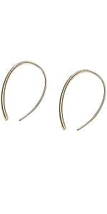 Earrings for Women Spiral threader earrings hand bent dangle earrings for women,suitable for gift giving, perfect for your birthday party, Christmas, gift giving.