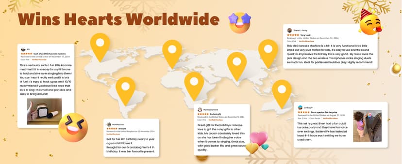 Mini Karaoke Machine for Kids, 2025 TOP Toys Christmas Birthday Gifts Ideas for Girls Ages 4, 5, 6, 7, 8, 9, 10, 12+ Years Old, Portable MP3 Player with 2 Wireless Mics for Party