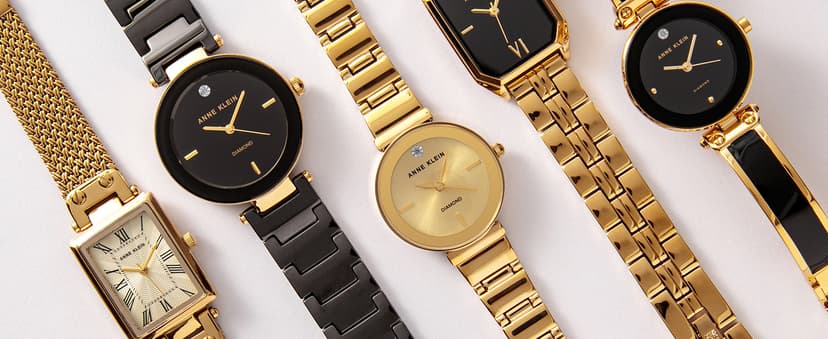 Anne Klein Women's Premium Crystal Accented Bangle Watch and Bracelet Set