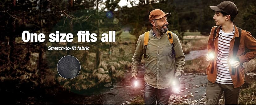 Mylivell Handsfree LED Flashlight Gloves, Fathers Day dad Gifts for Fishing dad, Camping Flashlight Gadgets for Men, Gloves with Lights for Working on Cars, Handy Mens Gifts, Mens Tools Gifts