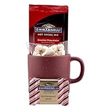 Hot Cocoa Bar Kit by Happy Packs, Includes Hot Cocoa Mix, Mini Marshmallows, Crushed Peppermint Candy, Chocolate Chips, White Chocolate Chips & Christmas Sprinkles, Premium Hot Chocolate Gift Sets