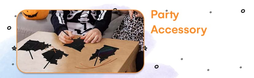 Halloween Magic Scratch Crafts for Kids and Adults - DIY Halloween Decorations - Haunted House Arts and Crafts Ornaments - Includes 24 Haunted House Ornaments, 24 Scratch Sticks, 24 Satin Cord Ribbons