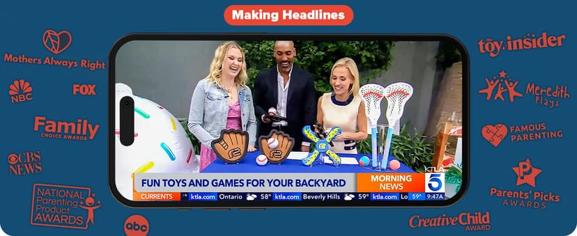 Toss and Catch Ball Game Set - Easy to Use Sticky Balls & Beginner Baseball Training Glove - Premium Toy Paddle Fits All Hand Sizes From Toddlers to Teens & Adults - Fun Gift Idea for Boys and Girls