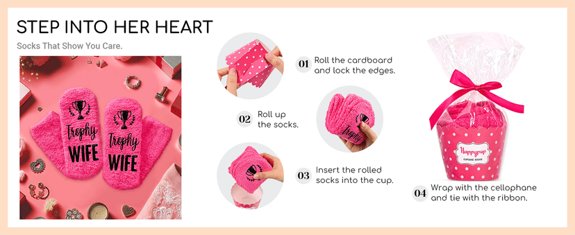 HAPPYPOP Gifts for Her Women - Mothers Day Gifts Socks for Aunt Grandma, Wife Mother Socks