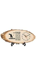 BeauGift Gifts for Grandpa Wooden Clock, Birthday Gifts for Grandpa from Granddaughter Grandchild, Best Grandpa Ever Gifts to My Grandpa Gifts