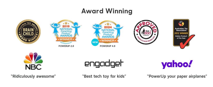 POWERUP 4.0 The Next-Generation Smartphone Controlled Paper Airplane Kit, RC Controlled. Easy to Fly with Autopilot & Gyro Stabilizer. for Hobbyists, Pilots, Tinkerers.