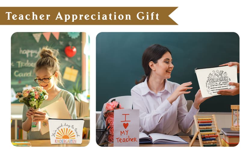 Teacher Appreciation Gifts, Para Gifts Appreciation,Teacher Makeup Bag Must Haves,It's A Good Day to Teach Tiny Human.