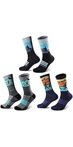 Jeasona Athletic Socks Men Running Cycling Gifts for Runners Riders Sports Gear Accessories
