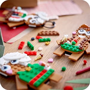 LEGO Gingerbread Ornaments - Christmas Tree Ornaments Building Set for Kids, Boys & Girls, Ages 6+ - 3 Gingerbread Decorations for Tree & Home - Gift Ideas for Kids - 40642
