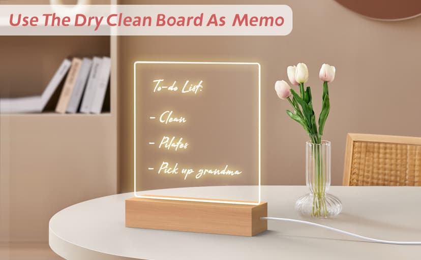 Gifts for Women Men Girls-Personalized DIY Night Light Message Board with Erasable Pen,Room/Home/Office Décor,Best Gift for Mother's Day/Father'sday/Birthday/Wedding/Anniversary