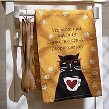 Primitives by Kathy Cotton Dish Towel Set - Dog Design, Kitchen/Bathroom Decor, Tea Towels, 28"x28"