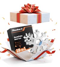 Stocking Stuffers Gifts for Men 18-in-1 Snowflake Multitool, Christmas Birthday Gifts for Men Dad Husband Him Grandpa, White Elephant Gifts for Dad Who Have Everything, Cool Gadgets Tools