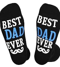 ZXGXLAW Christmas Gifts Idea for Best Husband Ever, Dad Men Funny Fathers Day Socks Birthday Valentines