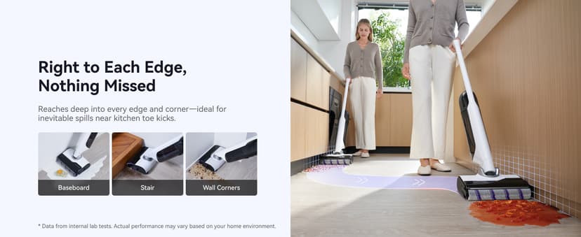 NARWAL S30 Wet Dry Vacuum Cleaner with 20000Pa Suction, 176°F Self-Cleaning, Heated Drying, Disposable Waste Bag, Tangle-Free, Cordless Vacuum Mop for Hard Floors & Edge Cleaning, Easy to Use