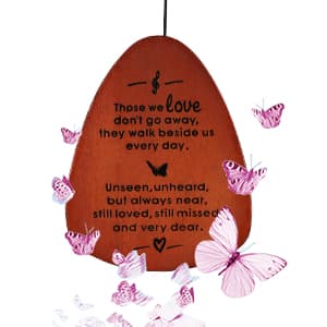 Memorial Wind Chimes for Outside, Sympathy Gift for Loss of Loved One Mom Dad, Ideal for Funeral, Remembrance & Bereavement, Outdoor Use