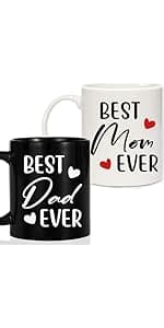 Breezy Valley Grandparent Gifts, Christmas Gifts for Grandma Grandpa from Grandkids - Best Ever Grandparents Gift Ideas, Grandma Grandpa Mugs Socks Set