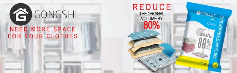 Vacuum Storage Bags Jumbo (12 x Jumbo),Plastic Packaging Bags,Space Saver Sealer Compression Bags for Blankets, Comforters, Pillows, Bedding,Clothes Storage