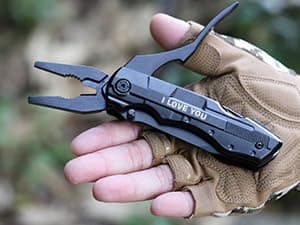 Gifts for Boyfriend Husband Him, Multitool Knife“I LOVE YOU”, Valentines Day Unique Gifts, Tools Gadgets Gifts for Him, Christmas Stocking Stuffers, Anniversary, Birthday Gift Ideas, Husband Gifts