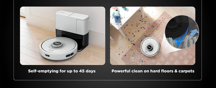 Shark AI Ultra Voice Control Robot Vacuum with Matrix Clean Navigation, Home Mapping, 60-Day Capacity, XL Self-Empty Base for Homes with Pets, Carpet & Hard Floors, Cool Grey