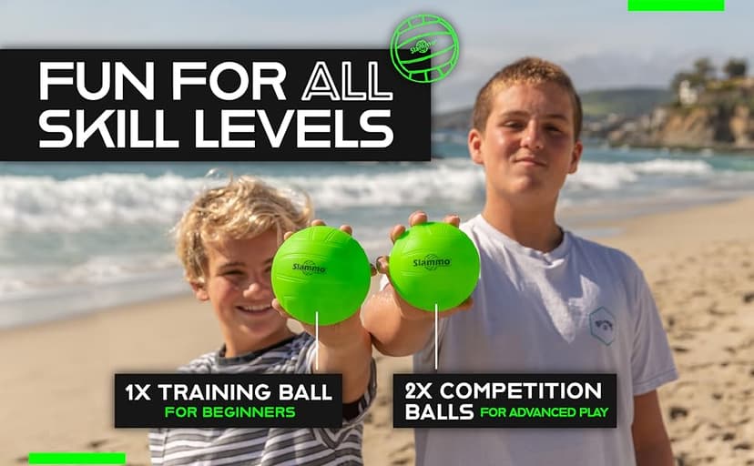 GoSports Slammo Outdoor Game Set - Perfect Holiday Gift For Teens, Kids and Family (Includes 3 Balls, Carrying Case and Rules)