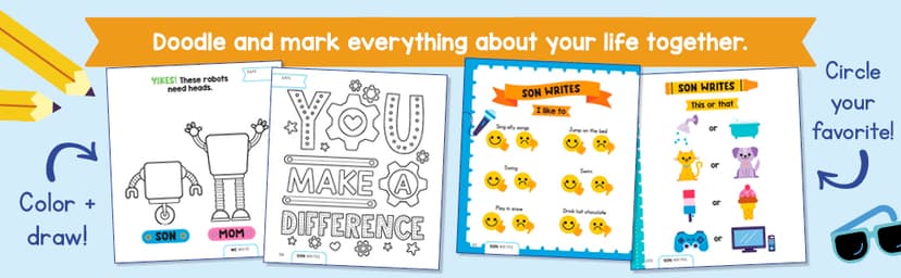 My First Mom and Son Journal: An activity book for boys and moms together