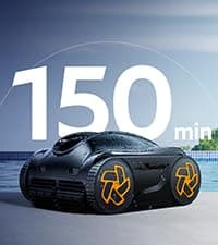 (2025 Upgrade) iGarden Pool Cleaner K36, Cordless Pool Vacuum Robot for Inground & Above Ground Pools, Smart Navigation, 220 Min Runtime, Touchscreen, Self-Parking, Cleans Floor, Wall & Waterline