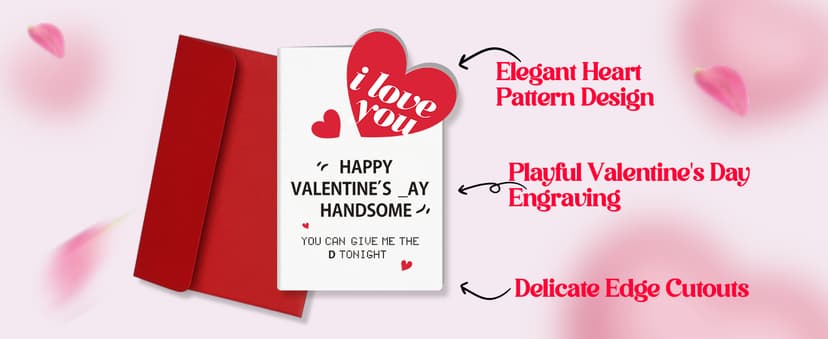 Valentines Day Love Gifts for Him, Valentines Day Card Gifts for Husband Men, Funny Card, Mens Valentine Gift for Boyfriend Husband, Valentine Gift for Him