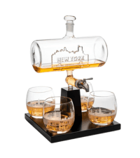 AR15 Gun Decanter Birthday Gifts for Men Dad, Whiskey Set - Rifle Limited Edition, Silencer Stopper - 800 ml & 12oz Bullet Glasses - Father Gift - Drinking Party, Liquor, Vodka Tik Tok Viral Dispenser