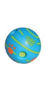 Wobble Wag Giggle Ball | Rolling Enrichment Toy for Fun Playtime, Interactive Play for Indoor or Outdoor, Keeps Dogs & Puppies Large, Medium or Small Busy & Moving, As Seen on TV | Pack of 1