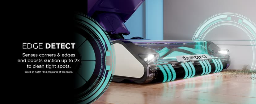 Shark POWERDETECT Upright Vacuum Cleaner with HEPA Filter, Heavy Duty Vacuum with Powerful Suction for Pet Hair Pickup, DuoClean Technology, Powered Lift-Away, Ideal for Carpets & Hardfloors, AZ4002