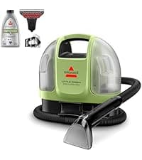 BISSELL Little Green Mini Portable Carpet and Upholstery Deep Cleaner, Car/Auto Detailer, with HydroRinse Self-Cleaning Tool and 4" Tough Stain Tool, Tea Green, 4075